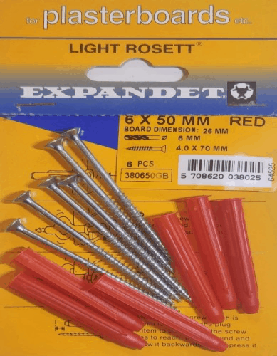 Light Rosett 6×50 with screw DIY