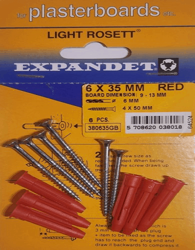Light Rosett 6×35 with screw DIY