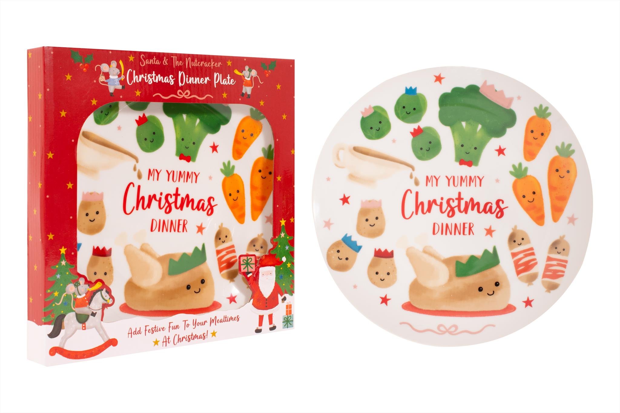 SANTA & THE NUTCRACKER KIDS DINNER PLATE